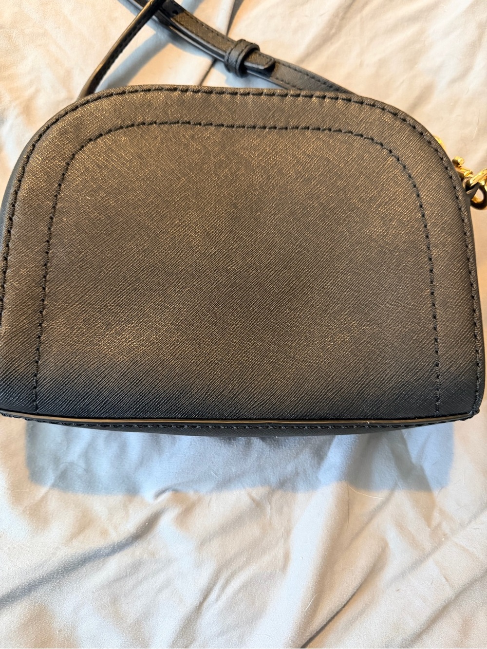 Marc Jacobs Black Crossbody Dome Satchel with Gold Hardware - Picture 2 of 7